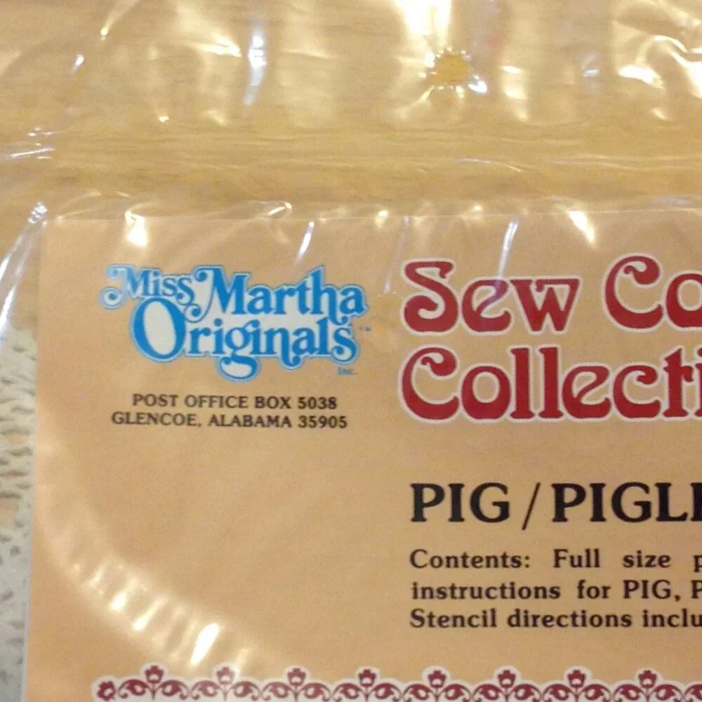 Vintage Sew Country Collection, Miss Martha Originals Patterns